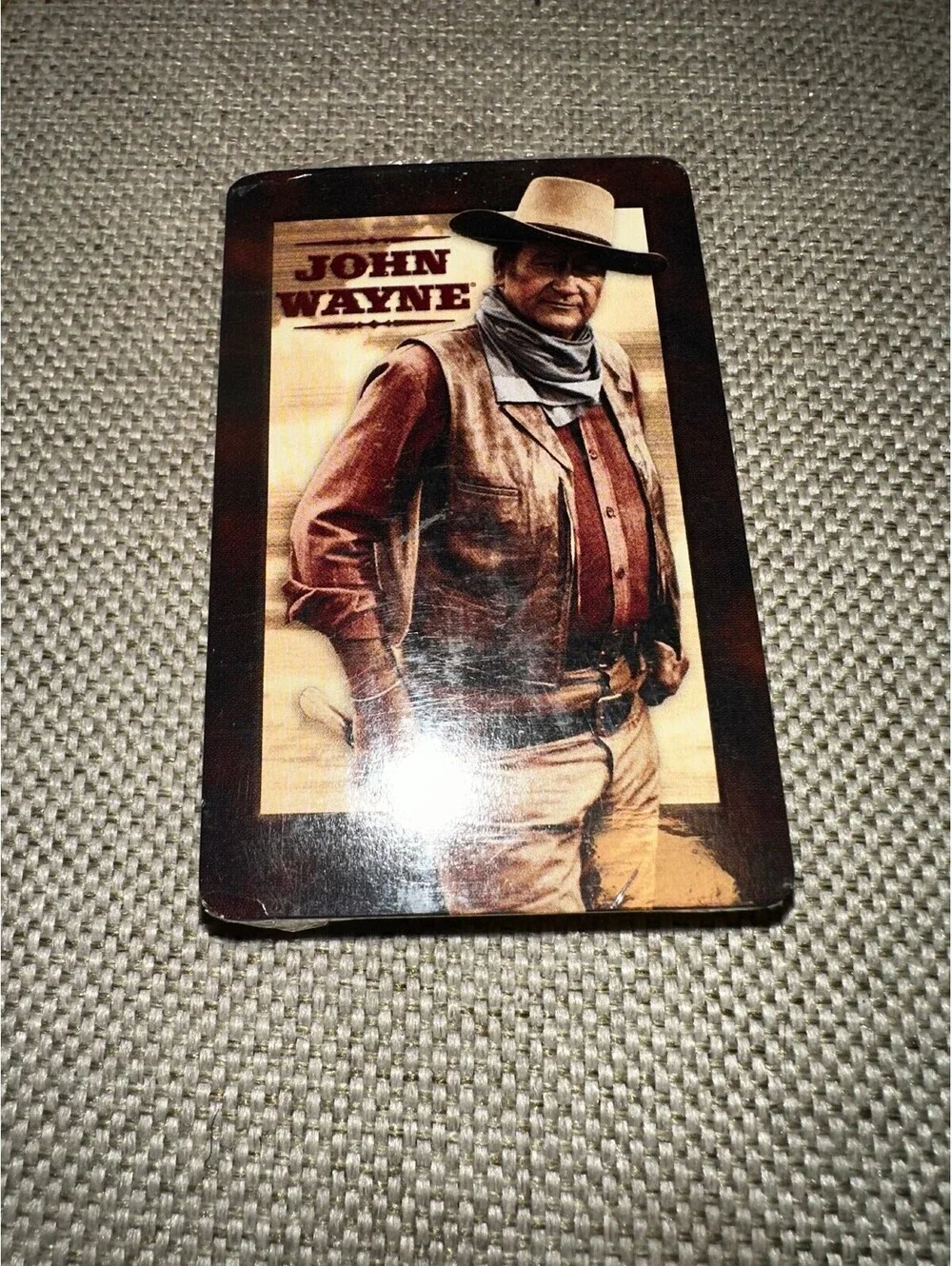 John Wayne Themed Plastic Coated Playing Cards - Sealed Deck